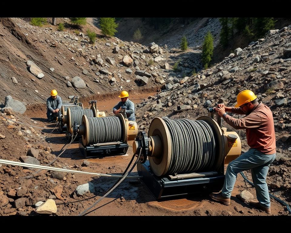 Anwendungen hydraulische Seilwinden