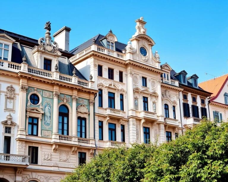 Barocke Fassaden in Salzburg, Österreich