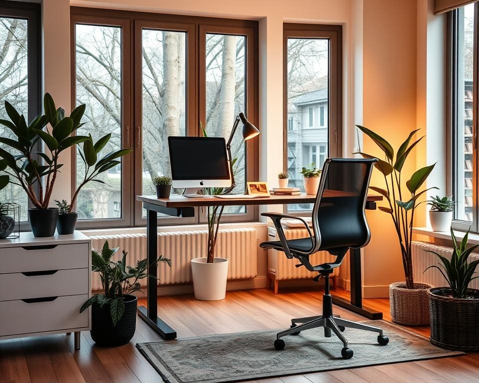 Ergonomische Büromöbel für komfortables Arbeiten von Zuhause.