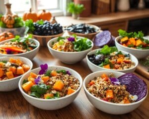 Frische Ideen für saisonale, vegane Bowls