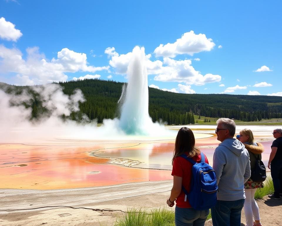 Geysire bewundern im Yellowstone-Nationalpark