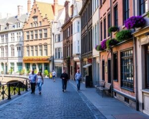 Historische Gassen in Gent, Belgien