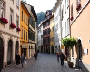 Historische Gassen in Salzburg, Österreich