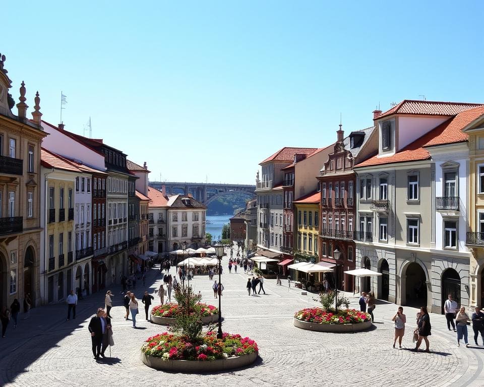 Historische Plätze in Porto, Portugal