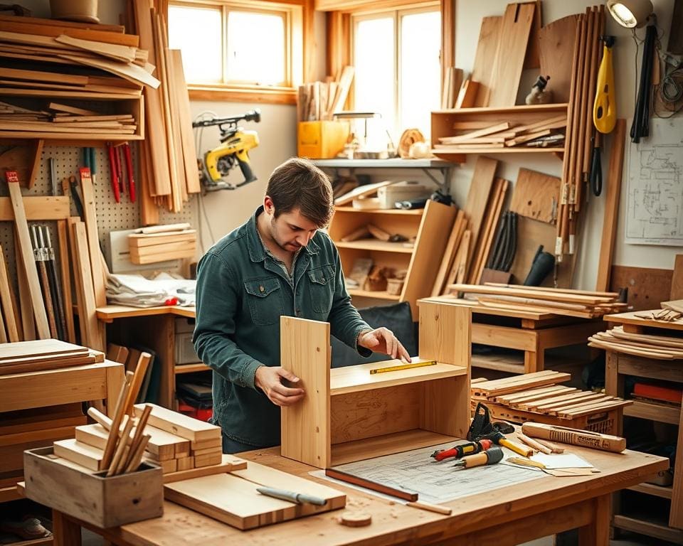 Holzarbeiten für Anfänger: DIY-Projekte für jeden Raum