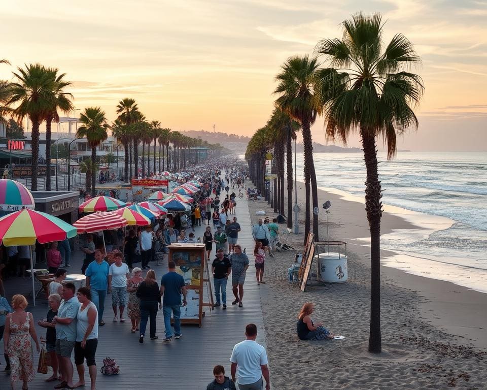 Kultur und Strand in Santa Cruz, Kalifornien