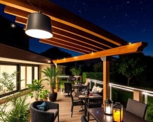 Moderne Beleuchtungstrends für die Terrasse