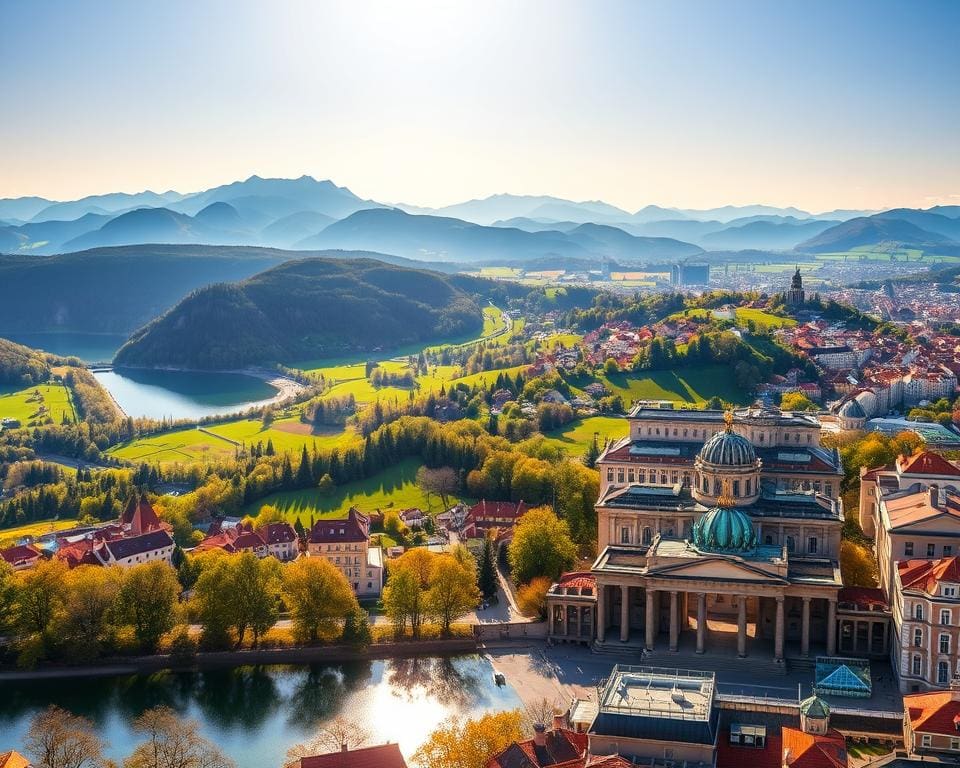 Naturpanoramen und Stadtansichten in Deutschland