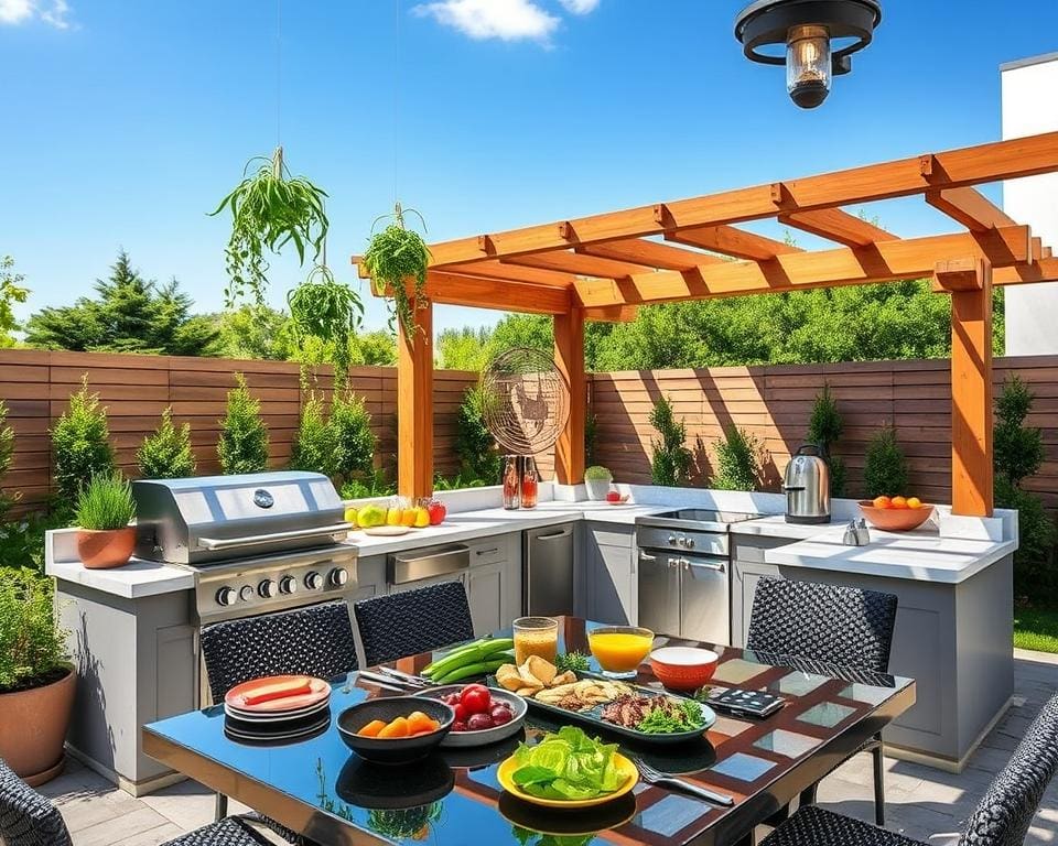 Outdoor-Küche einrichten: Grillen und Kochen unter freiem Himmel