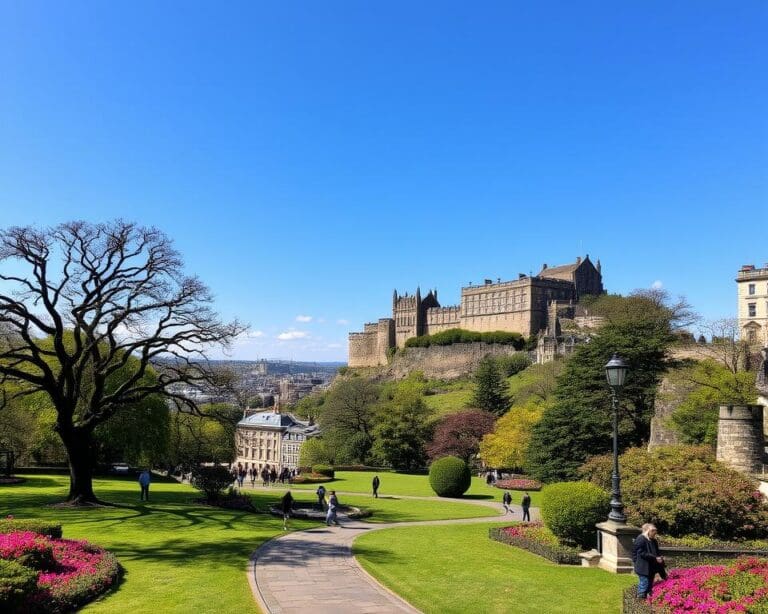 Schlösser und Parks in Edinburgh, Schottland