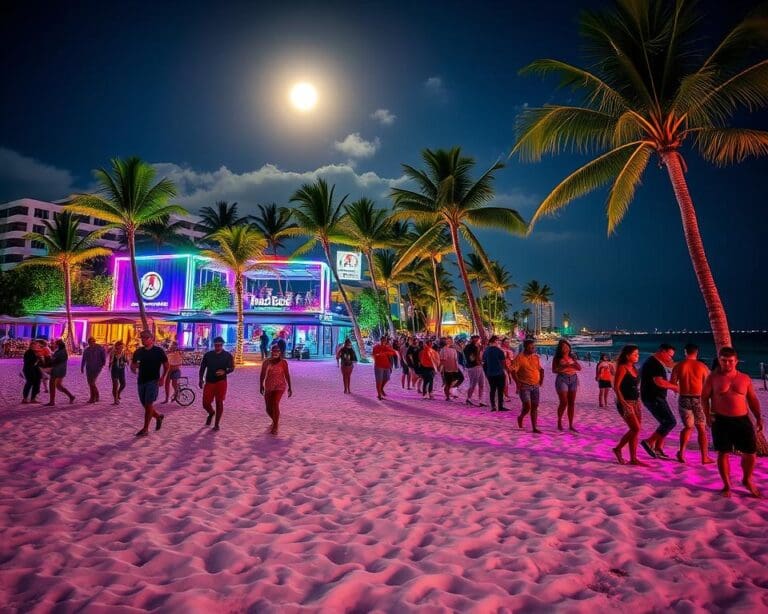 Strand und Nachtleben in Miami, Florida