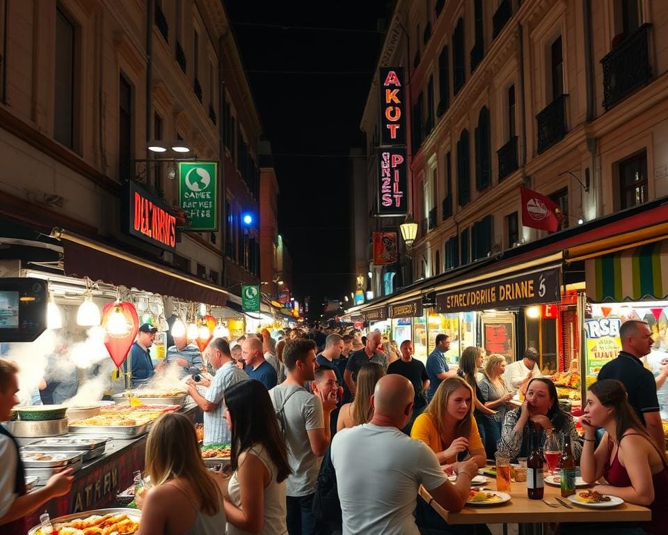 Street Food auf Nachtmärkten