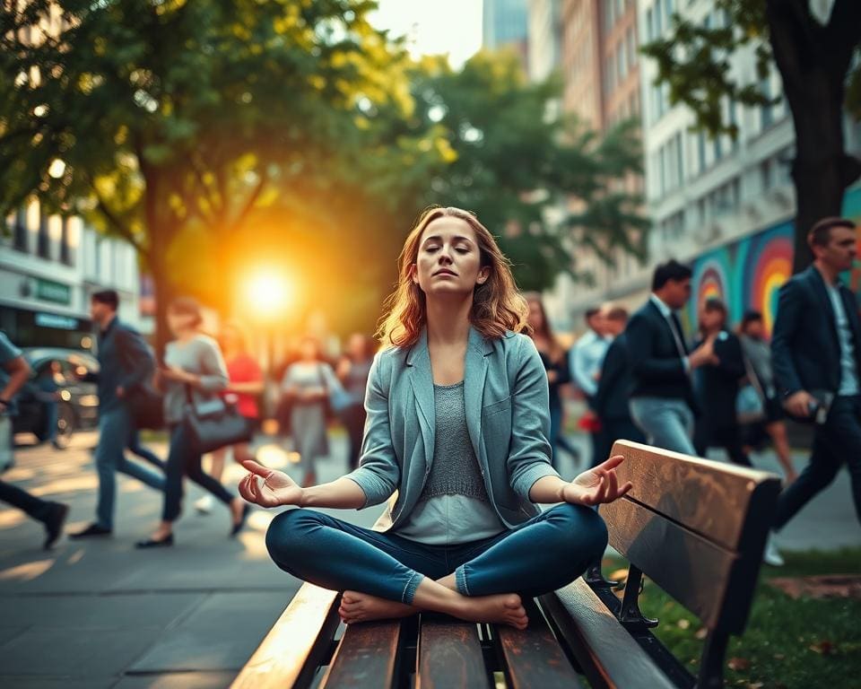 Stressabbau durch Achtsamkeit im hektischen Alltag