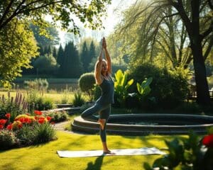 Yoga im Garten: So bringst du Natur in deine Praxis