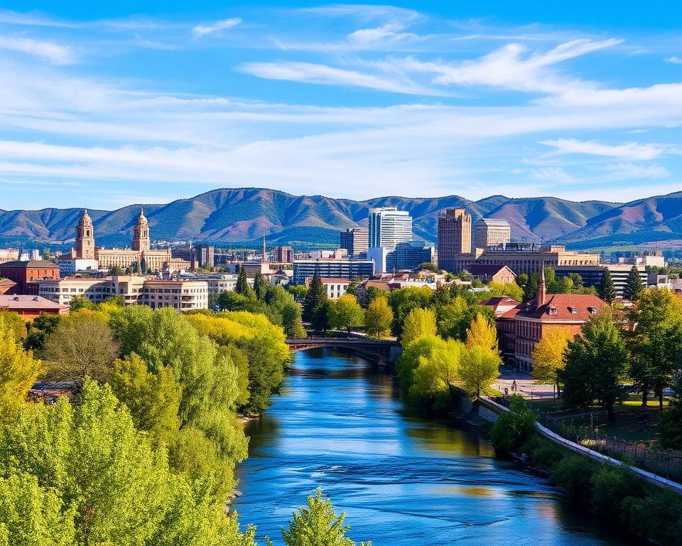 Architektur und Natur in Boise, Idaho
