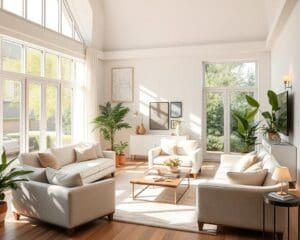 Mehr Licht im Wohnzimmer: Raumhelligkeit steigern