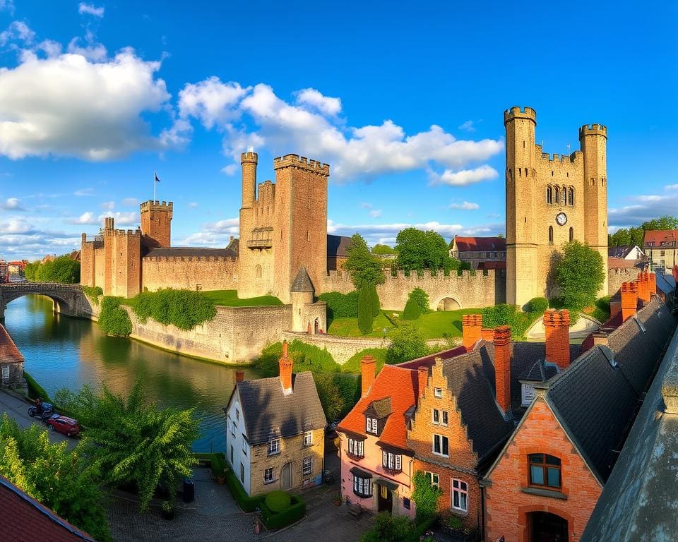 Mittelalterliche Burgen in Gent, Belgien