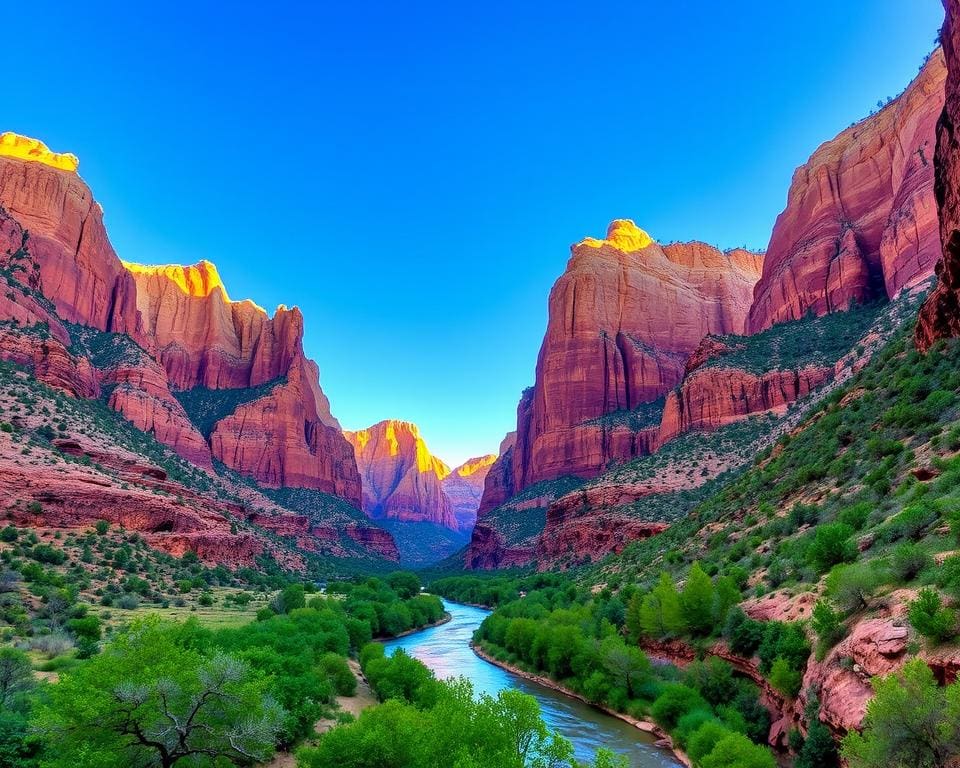 Naturschönheiten im Zion-Nationalpark