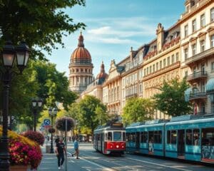 Prachtvolle Boulevards in Budapest, Ungarn