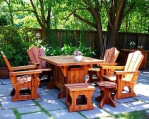 Selbstgebaute Gartenmöbel: Unikate für draußen