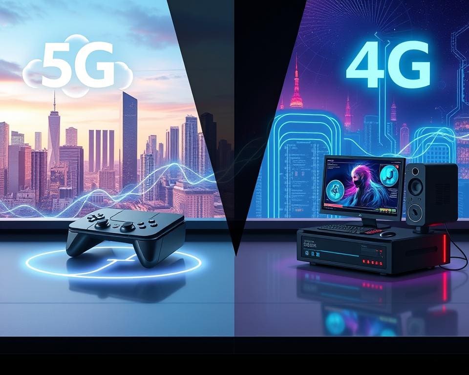 5G und Cloud-Gaming im Vergleich zu 4G