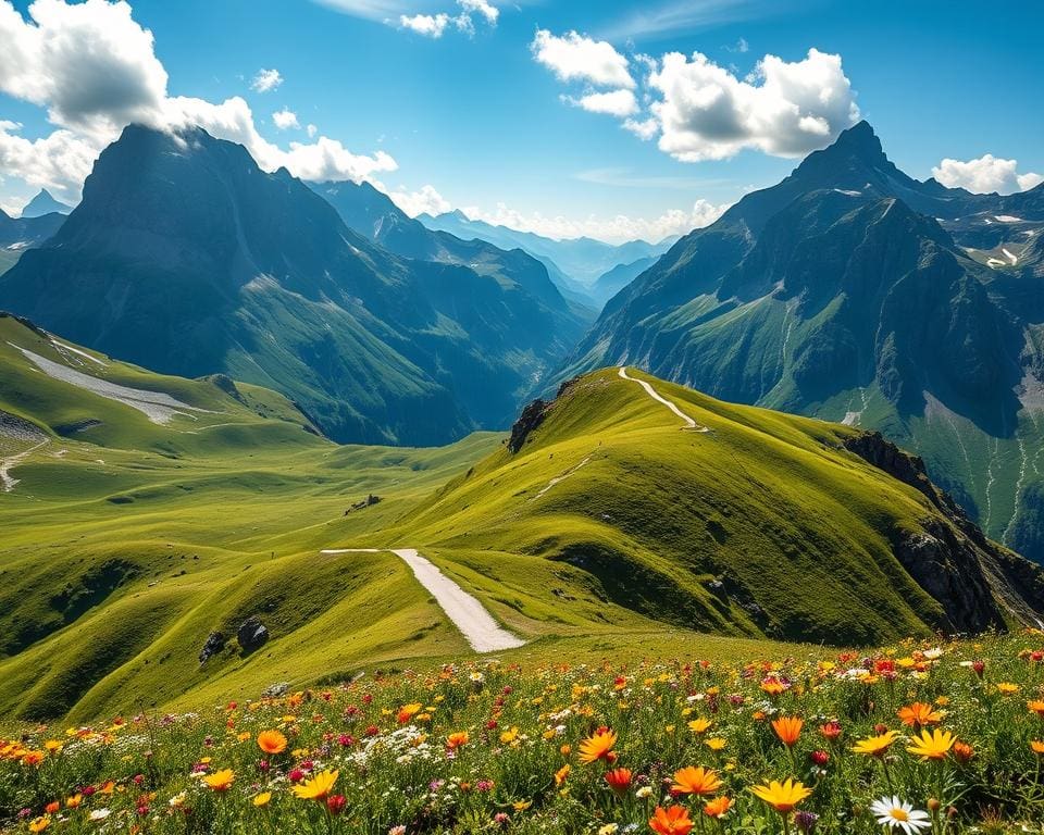 Aussichtspunkte und Panoramawanderungen in den Alpen