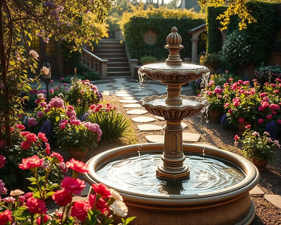 Gartenbrunnen installieren: Wasser und Eleganz im Außenbereich