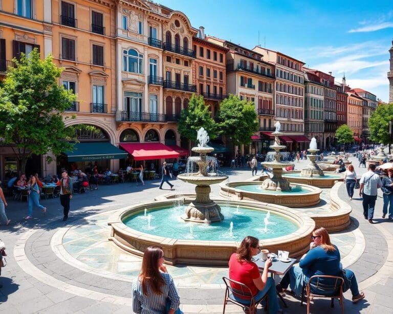 Historische Plätze in Lyon, Frankreich