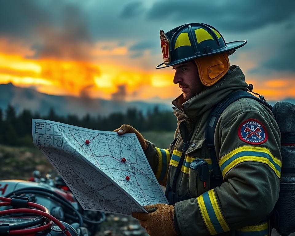 Krisenmanagement Feuerwehrmann