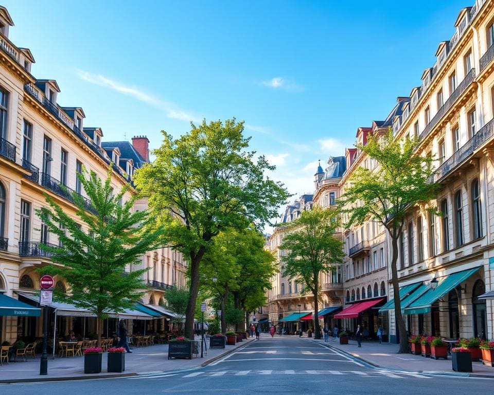 Prachtvolle Boulevards in Bordeaux, Frankreich