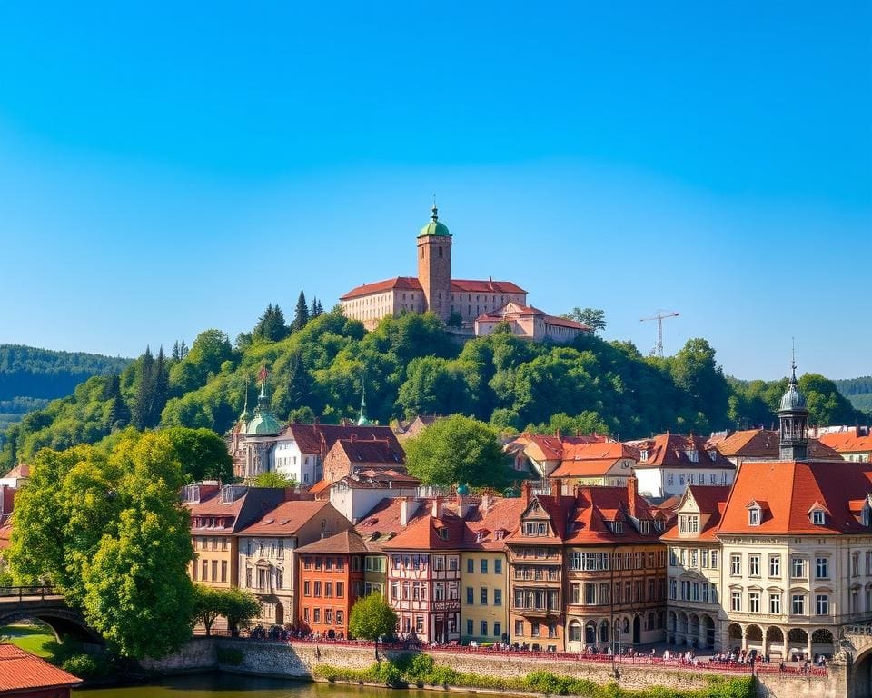 Schlösser und Türme in Ljubljana, Slowenien