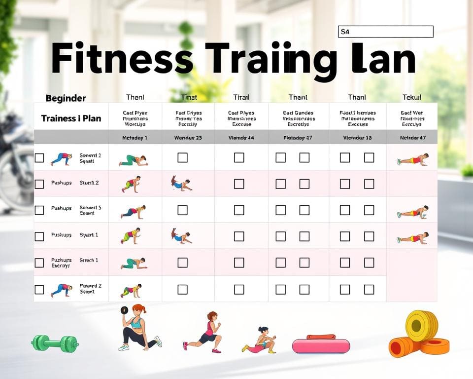 Trainingsplan für Fitness Neulinge