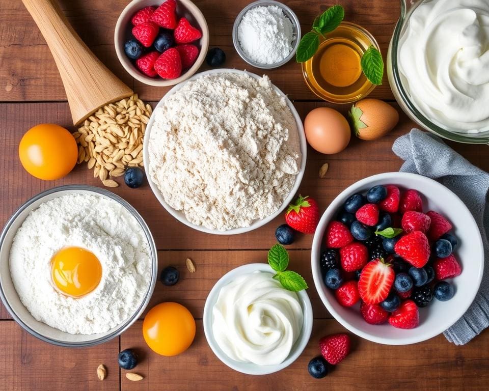 Zutaten für glutenfreie Kuchen
