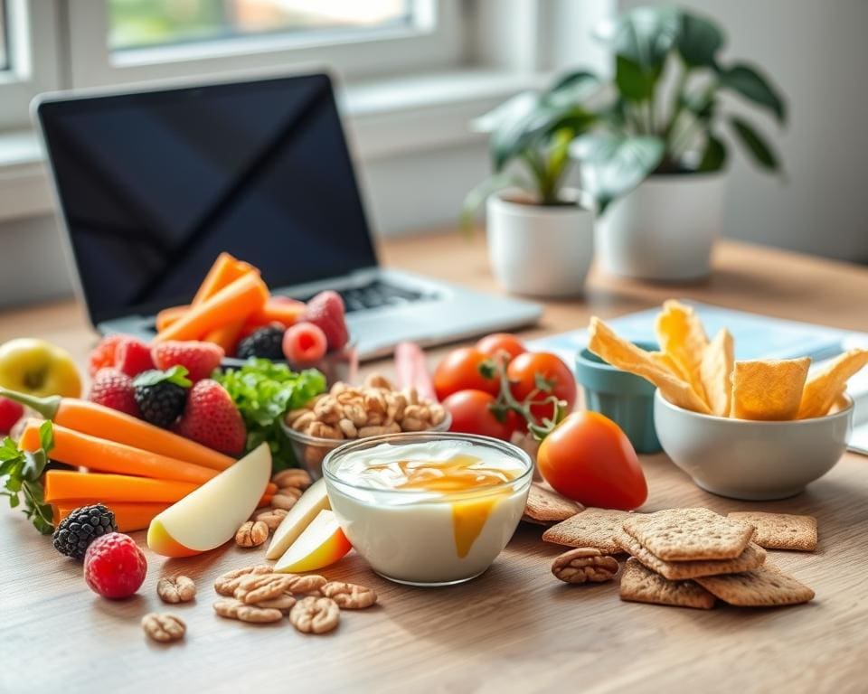 gesunde Snacks für lange Arbeitstage