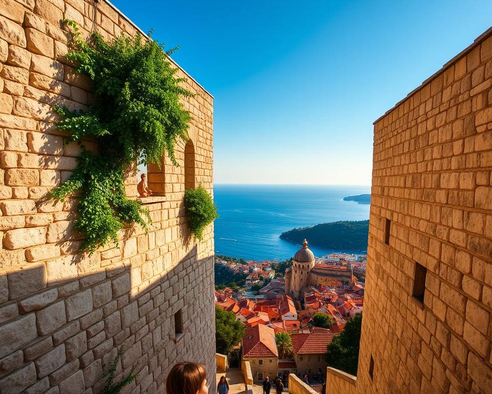 Antike Mauern in Dubrovnik