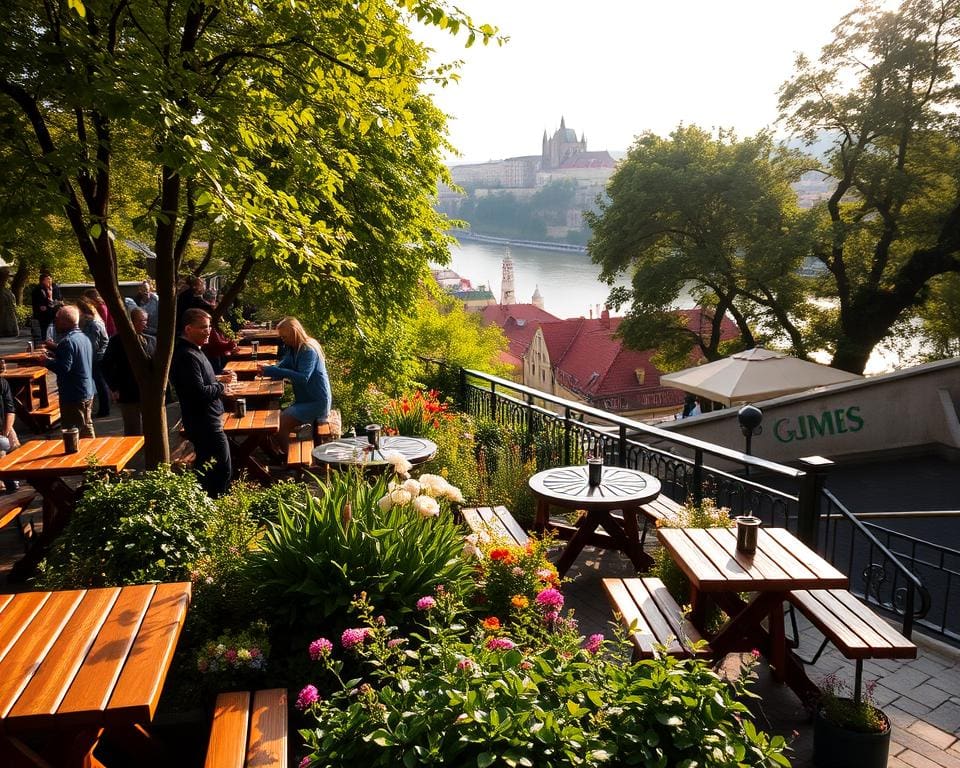 Biergärten in Prag mit besten Ausblick