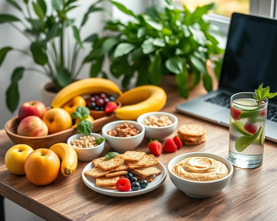 Einfache Snackideen für die Arbeit