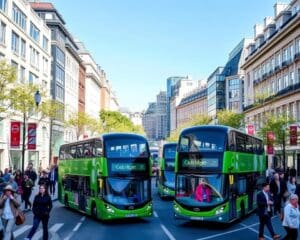 Elektrische Doppeldeckerbusse für den Stadtverkehr