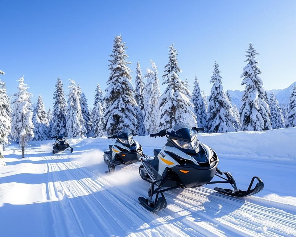 Elektrische Schneemobile für den Wintertourismus