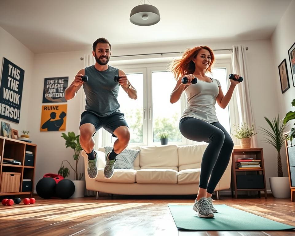 HIIT-Workouts für schnelle Ergebnisse zu Hause