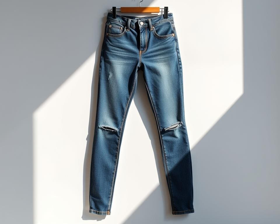 High-Waist Röhrenjeans