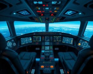 Hightech-Displays in Flugzeugcockpits