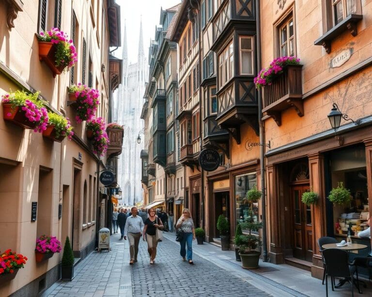 Historische Gassen in Köln, Deutschland