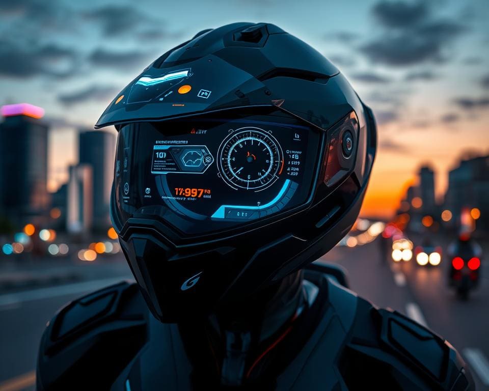 Intelligente Motorradhelme mit Augmented Reality