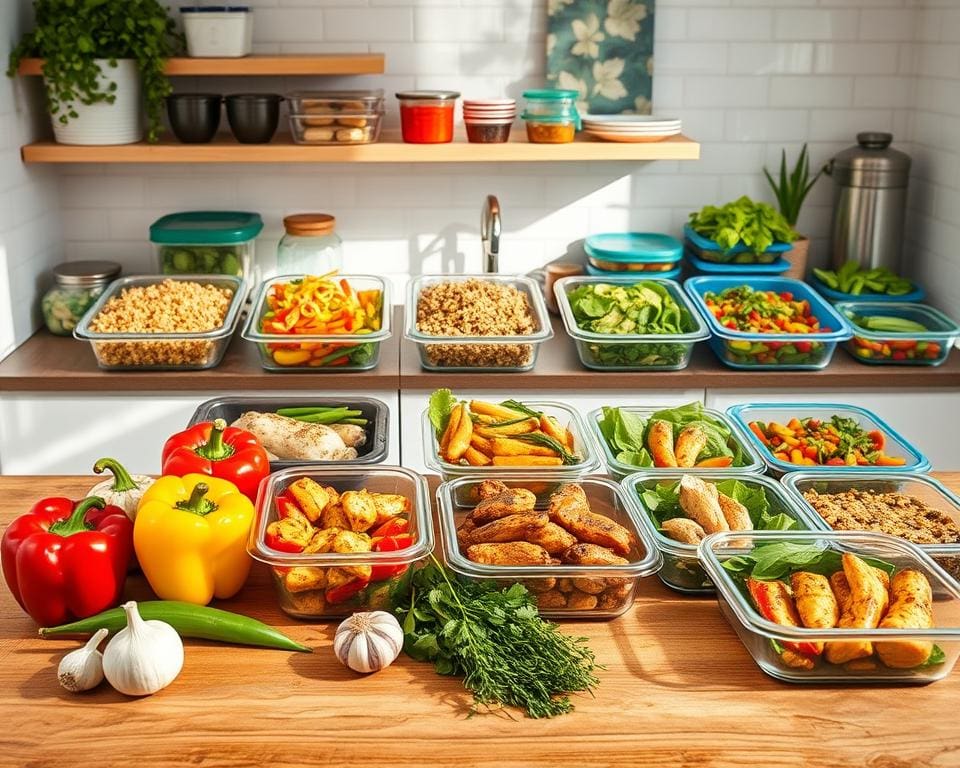 Meal-Prepping für Wochenmitten