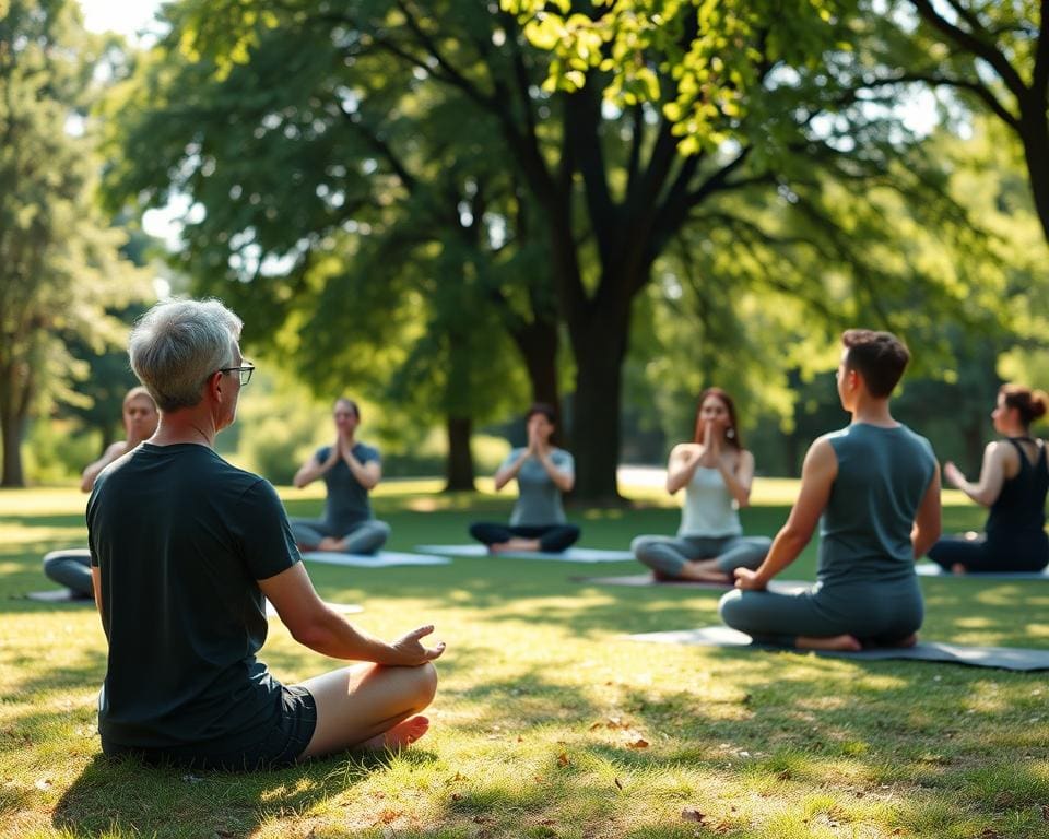 Meditationstechniken und Gesundheit durch Bewegung