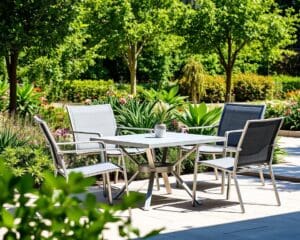 Moderne Gartenmöbel aus Aluminium: Leicht und wetterfest