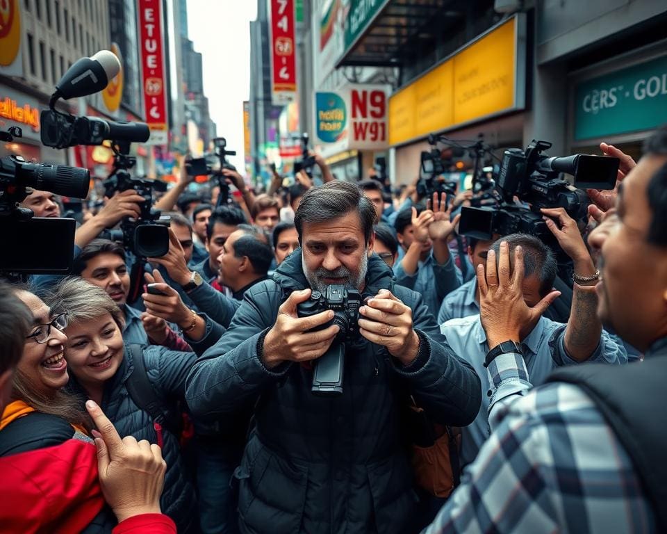 Pressefotograf und visuelle Berichterstattung