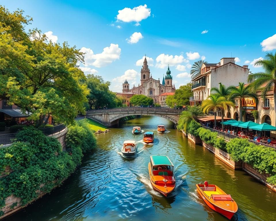 Sehenswürdigkeiten am River Walk in San Antonio