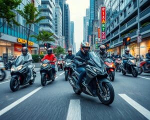 Smarte Motorräder für den urbanen Verkehr